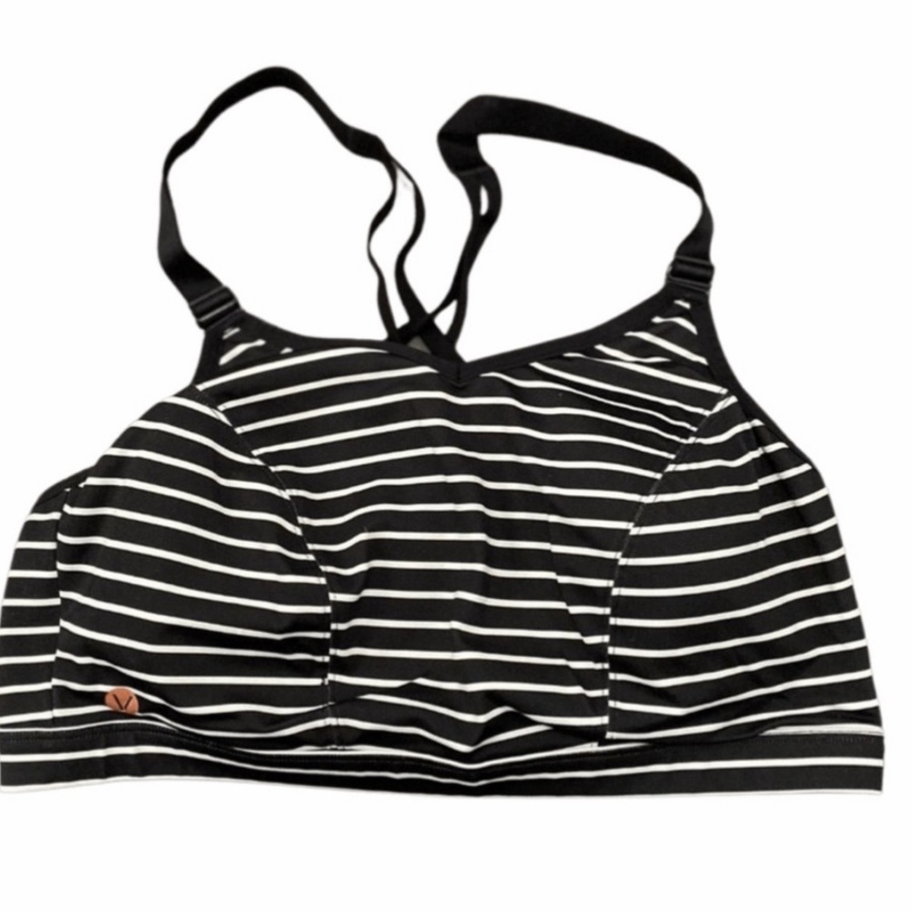 Livi Active Lane Bryant 40 DD Stripe Sport Bra